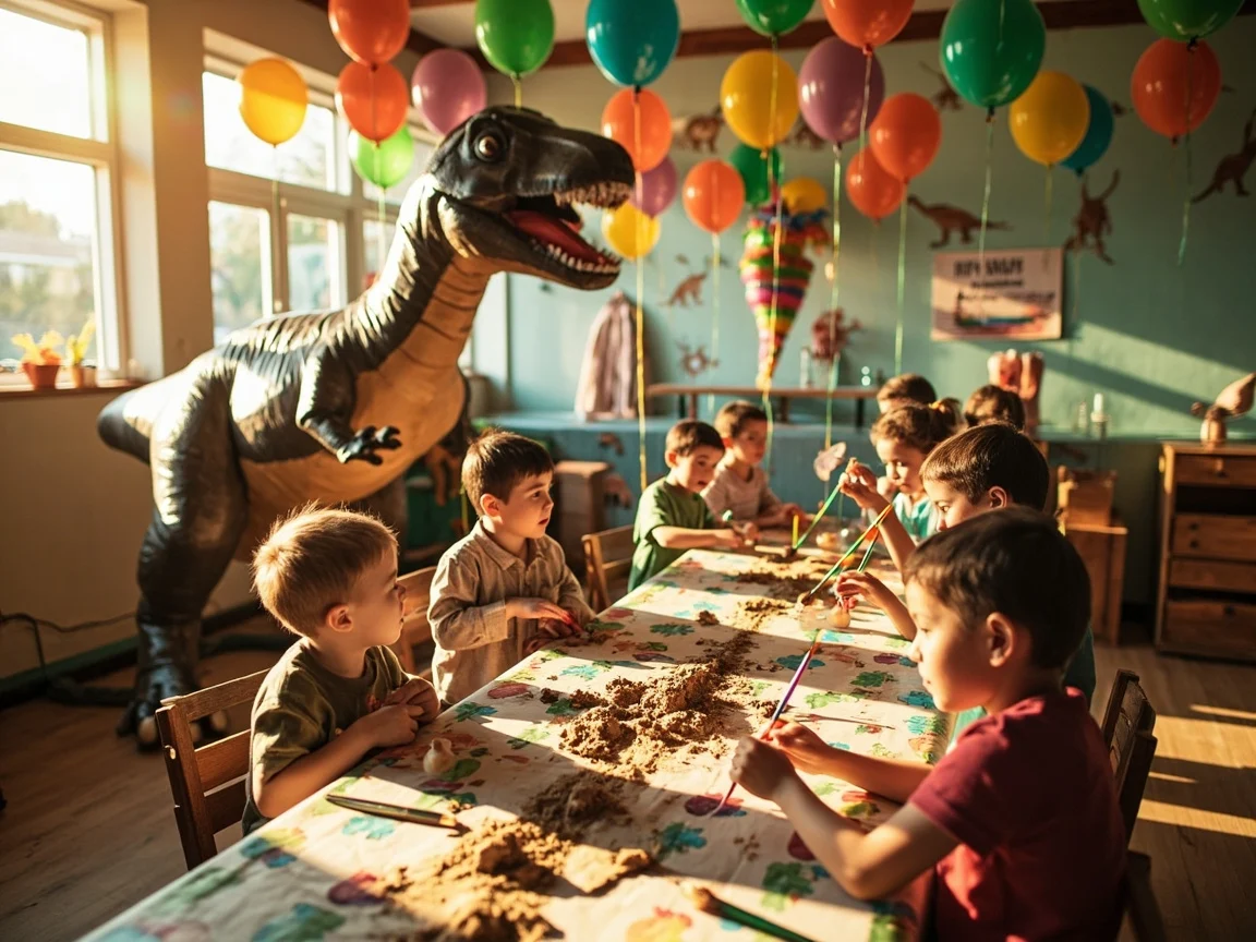 Zabawy i atrakcje dla małych paleontologów